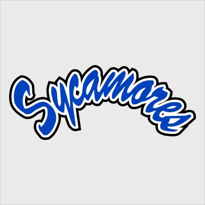 College Wall Decals - College Team Logos - Indiana State Sycamores Wordmark