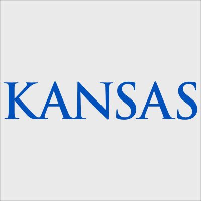 College Wall Decals - College Team Logos - Kansas Wordmark