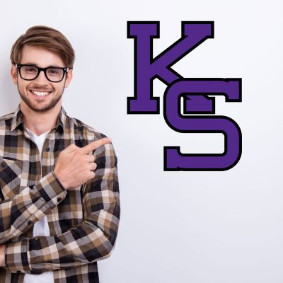 College Wall Decals - College Team Logos - Kansas State Wildcats Baseball
