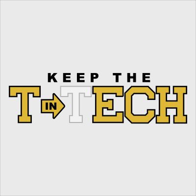 College Wall Decals - College Team Logos - Keep the T in Tech