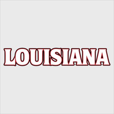 College Wall Decals - College Team Logos - Louisiana