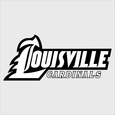 College Wall Decals - College Team Logos - Louisville Cardinals Text Logo