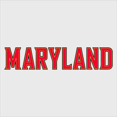 College Wall Decals - College Team Logos - Maryland Wordmark