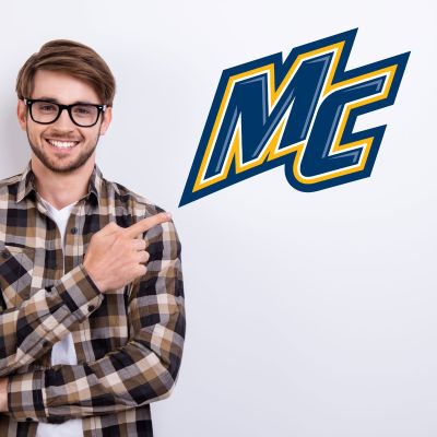 College Wall Decals - College Team Logos - Merrimack Warriors