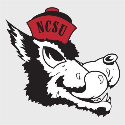 College Wall Decals - College Team Logos - NC State University Wolfhead