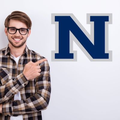 College Wall Decals - College Team Logos - Nevada Wolf Pack N