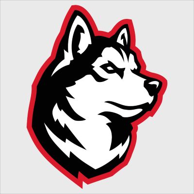 College Wall Decals - College Team Logos - Northeastern Huskies