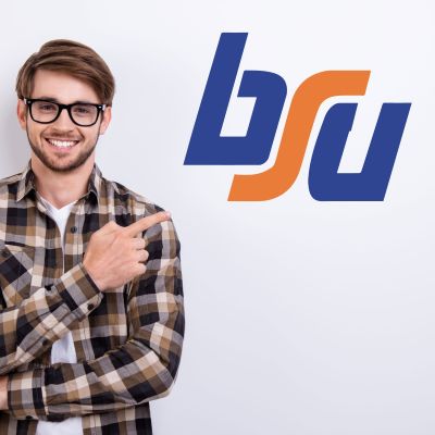 College Wall Decals - College Team Logos - Old Boise State Script