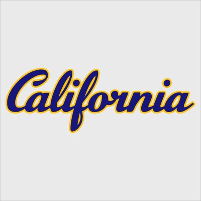 College Wall Decals - College Team Logos - Script California