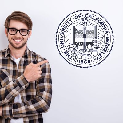 College Wall Decals - College Team Logos - University of California - Berkeley 1868 Seal
