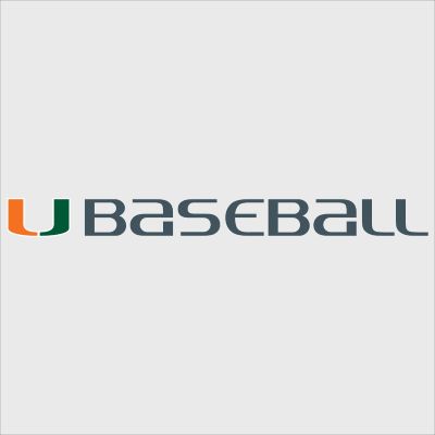 College Wall Decals - College Team Logos - U Miami Baseball