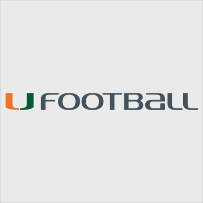 College Wall Decals - College Team Logos - U Miami Football