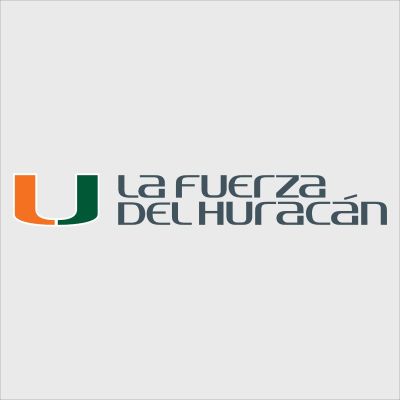 College Wall Decals - College Team Logos - U Miami La Fuerza Del Huracan