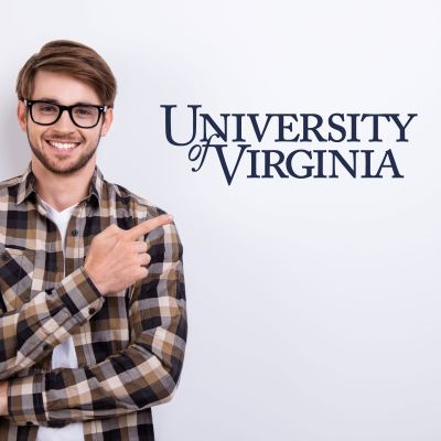 College Wall Decals - College Team Logos - University of Virginia Wordmark