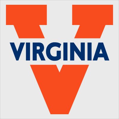 College Wall Decals - College Team Logos - University of Virginia Text Logo