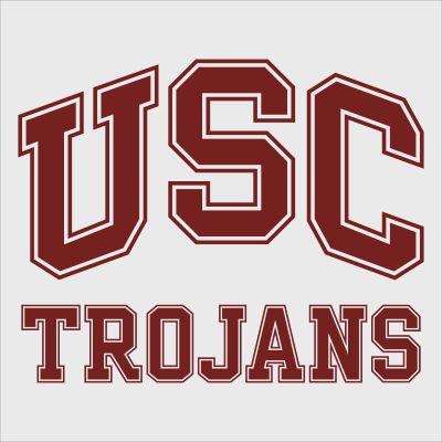 College Wall Decals - College Team Logos - USC Trojans Text Logo