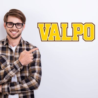 College Wall Decals - College Team Logos - Valparaiso Crusaders Wordmark