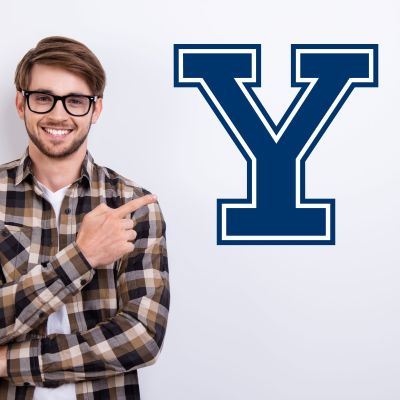College Wall Decals - College Team Logos - Yale Y