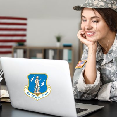 Military Wall Decals - Military Laptop Decal - Air National Guard