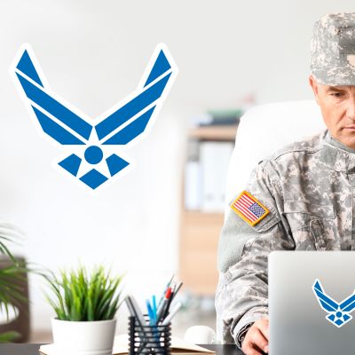 Military Wall Decals - Military Laptop Decal - United States Air Force