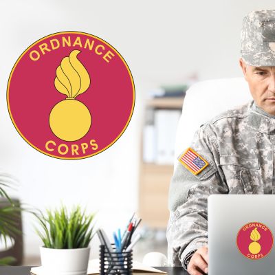 Military Wall Decals - Military Laptop Decal - Ordnance Corps