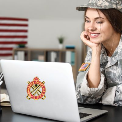 Military Wall Decals - Military Laptop Decal - Ordnance Corps USA
