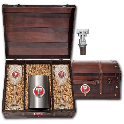 Texas Tech - Wine Set Chest