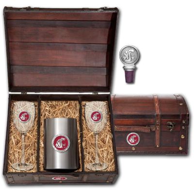 Washington State University Cougars - Wine Set Chest