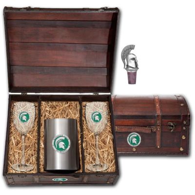 Michigan State Spartans - Wine Set Chest