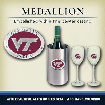 Virginia Tech VT Logo - Wine Set Chest