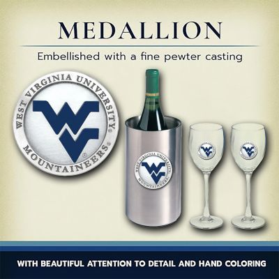 West Virginia University Mountaineers - Wine Set Chest