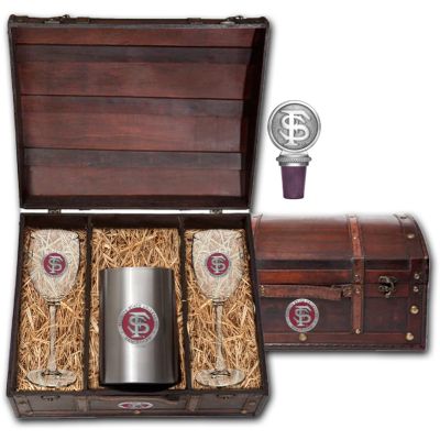 Florida State University - FS Logo - Wine Set Chest