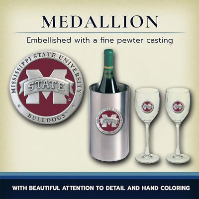 Mississippi State University "M" Logo - Wine Set Chest