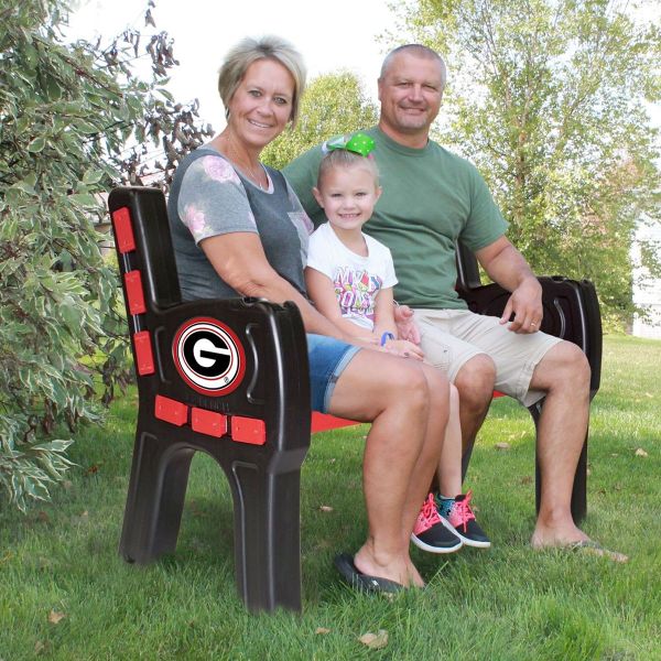 Georgia Bulldogs Park Bench