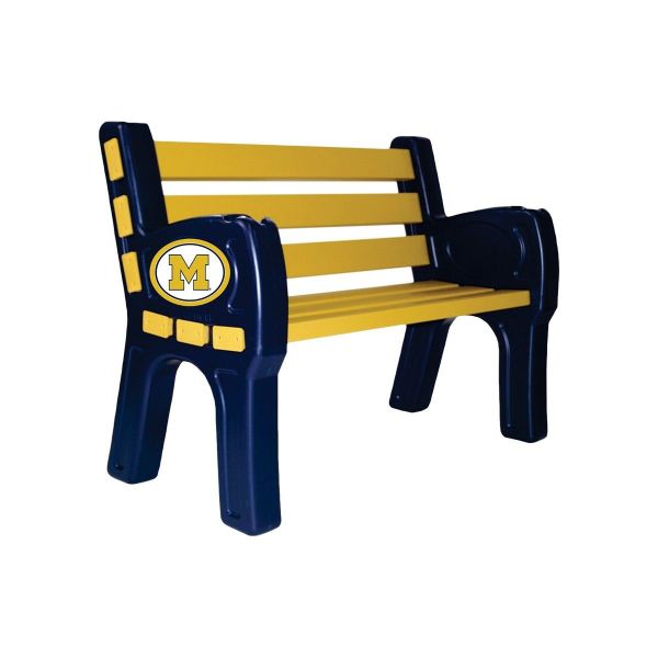 Michigan Wolverines Park Bench