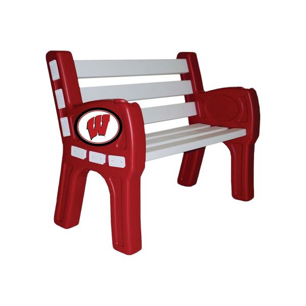 Wisconsin Badgers Park Bench
