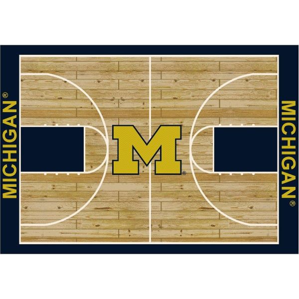 Michigan Wolverines Courtside Area Rug