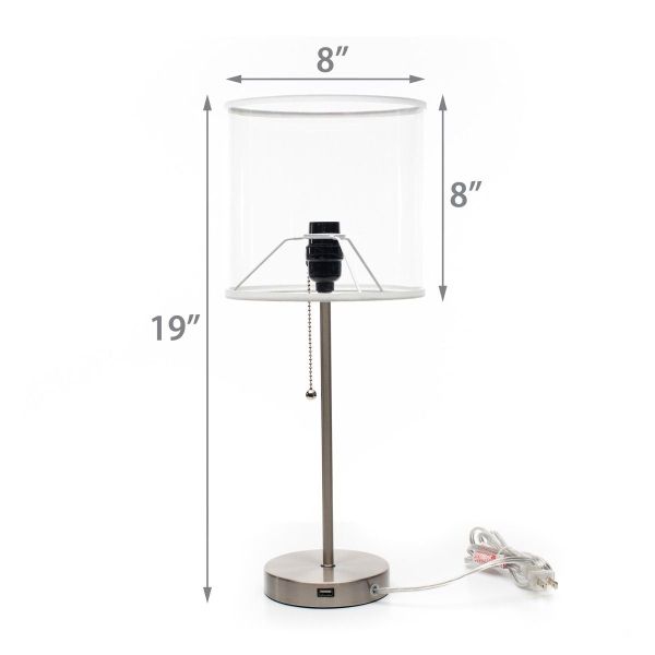 Carolina Panthers Chrome Desk Lamp