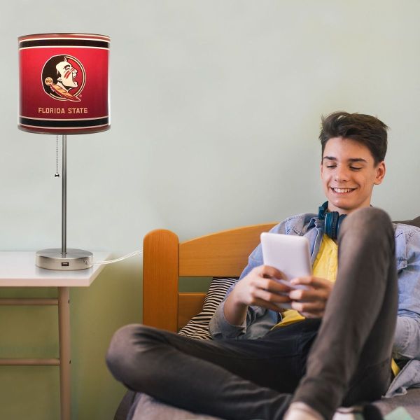 FSU Seminoles Chrome Desk Lamp