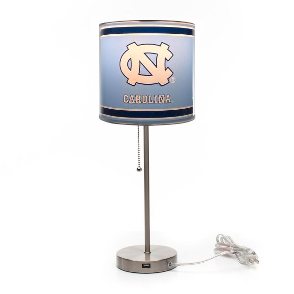 North Carolina Tarheels Chrome Desk Lamp