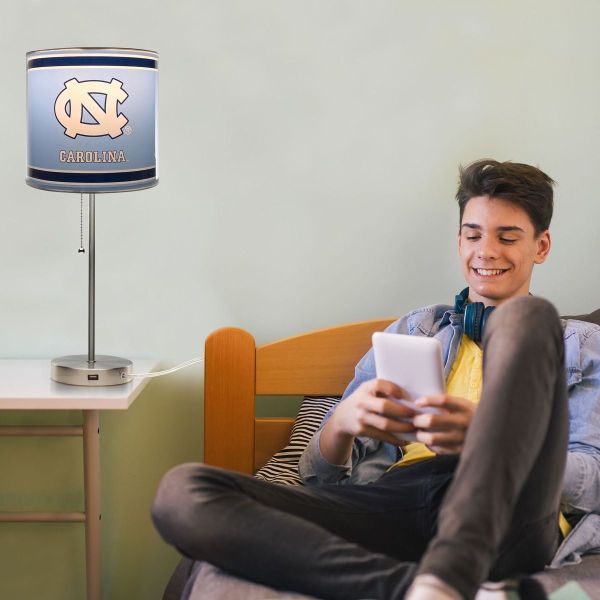 North Carolina Tarheels Chrome Desk Lamp