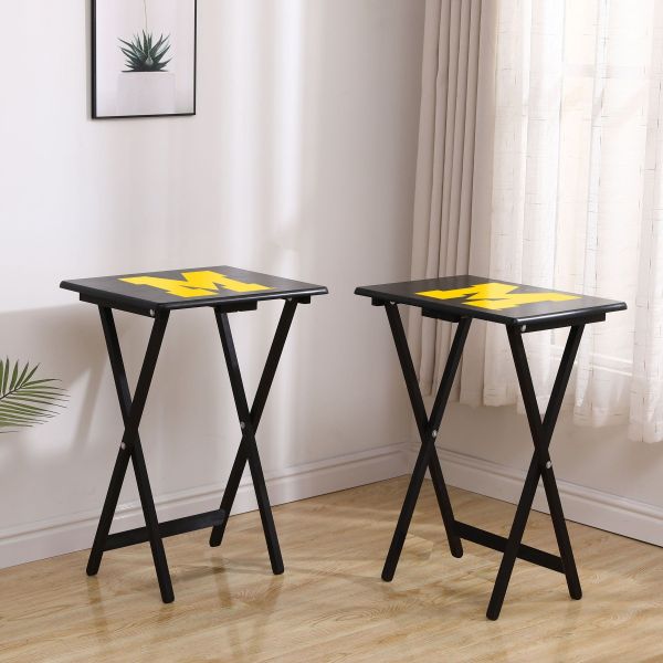 Michigan Wolverines TV Snack Tray Set