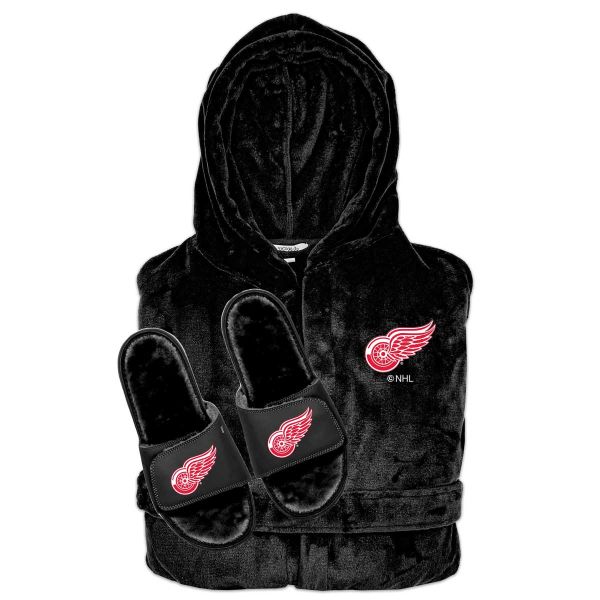 Detroit Red Wings Phantom Robe Slide Bundle - Black