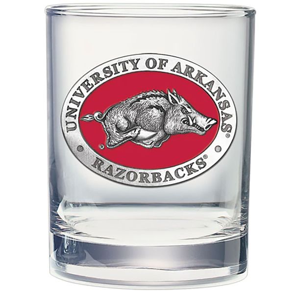 Arkansas Razorbacks Double Old Fashioned Glass