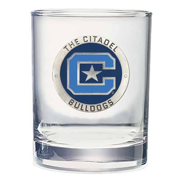 The Citadel Bulldogs Double Old Fashioned Glass