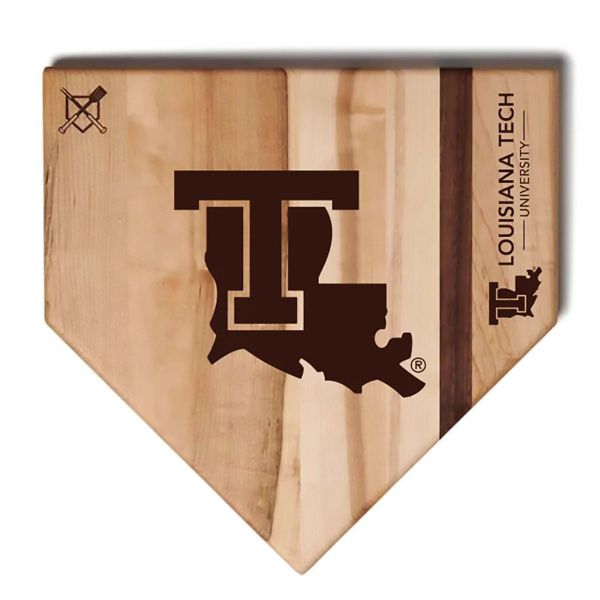 LA Tech Bulldogs Baseball Home Plate Cutting Board