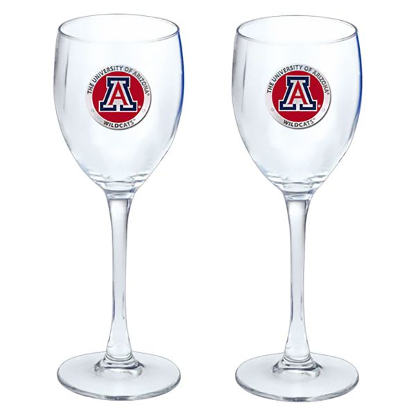 University of Arizona Wildcats Wine Goblet 15oz Set of 2