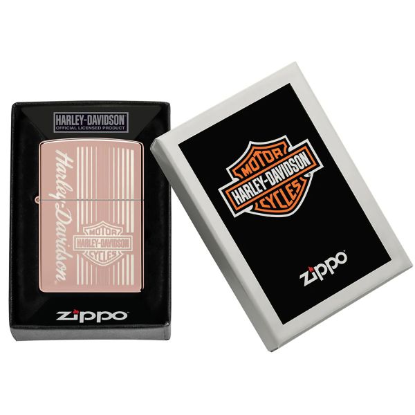 Harley-Davidson Color Image High Polish Rose Gold - Zippo Lighter
