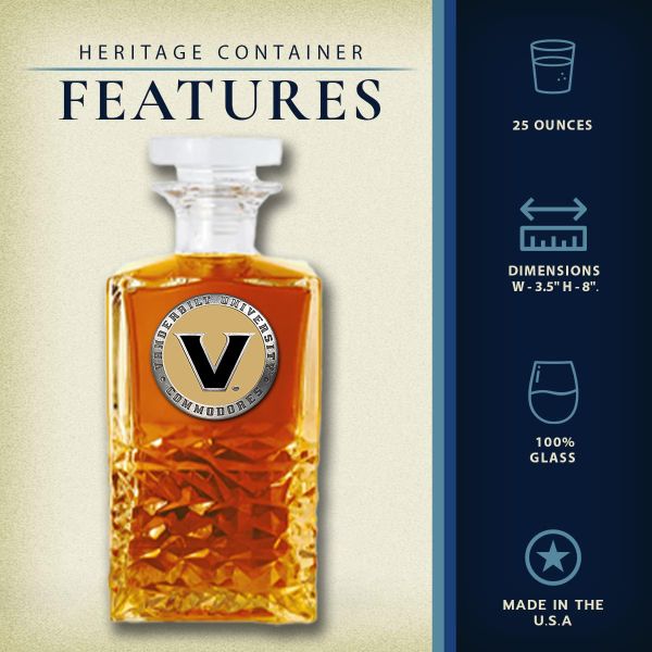 Vanderbilt University Commodores - Heritage Decanter