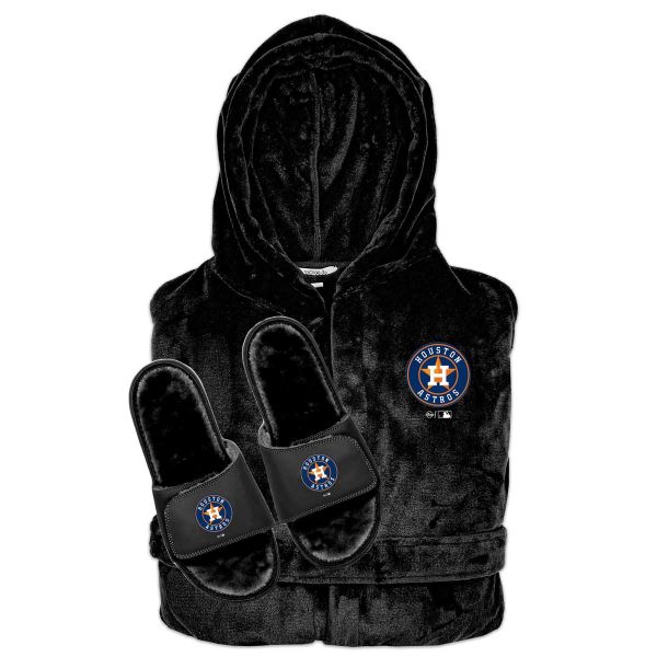 Houston Astros Phantom Robe Slide Bundle - Black